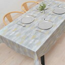 【週末限定 10%OFF】テーブルクロス 120×150cm ラミネート リーフスケッチ リーフ グレー シンプル 防水 ビニール おしゃれ キャンプ BBQ ...