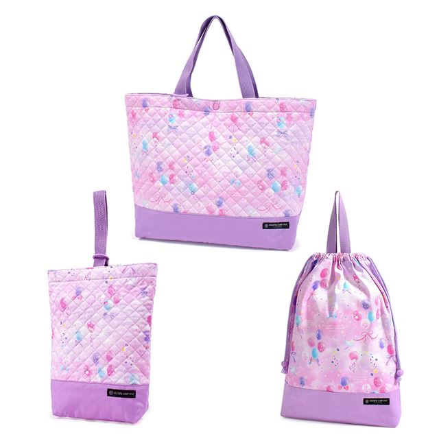 入園入学シリーズ バッグ・巾着3点セット パステルバルーンのサムネイル