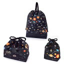 入園入学シリーズ 巾着3点セット 撥水ノーアイロン 太陽系惑星とコスモプラネタリウム 入園セット 入学セット 入園準備 入学準備 入園グッズ 巾着 体操服袋 お...