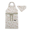 【今だけ 10%OFF】子どもエプロン 130~160cm 撥水ノーアイロン プティ ブーケ 子供用 子供 こども エプロン 三角巾 セット ゴム キッズエプロン 幼児 小学生 おしゃれ 女の子 小学校