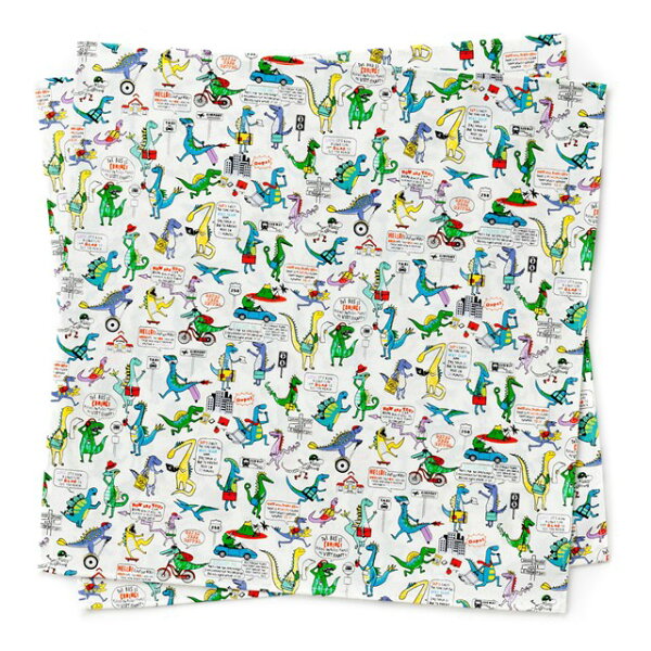 ランチクロス・給食ナフキン(45cm×45cm)2枚セット恐竜タウンは大忙し子供用ナフキン小学校ランチョンマット給食ランチクロス