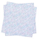 ランチクロス 給食ナフキン 45cm×45cm 撥水 ノーアイロン 2枚セット フローラルオアシス 子供用 ナフキン ランチョンマット ランチクロス お弁当包み 給食 ランチマット 小学生 小学校