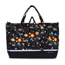 【まとめ割対象】 レッスンバッグ マチ付き リフレクター付き 撥水 太陽系惑星とコスモプラネタリウム 子供用 手提げバッグ お稽古バッグ 絵本袋 通学 入園グッ...