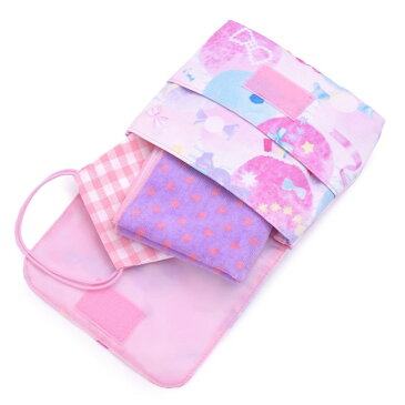 キッズ移動ポケット 子供用 付けポケット ラージ 付けポケット 子供 移動ポケット ポケットポーチ ラージタイプ ハンカチ ウエストポーチ クリップポーチ キャンディポップ ピンク 女の子