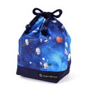 【ゆうパケット配送】 巾着 小 コップ袋 ネームタグ付き 撥水ノーアイロン 未来の惑星探査と宇宙船