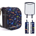 【夏得限定10%OFF】ランドセルカバー パッド3点セット 発見!探検!恐竜大陸 ランドセル カバー ランドセルパッド ショルダーパッド メッシュ クッション ...