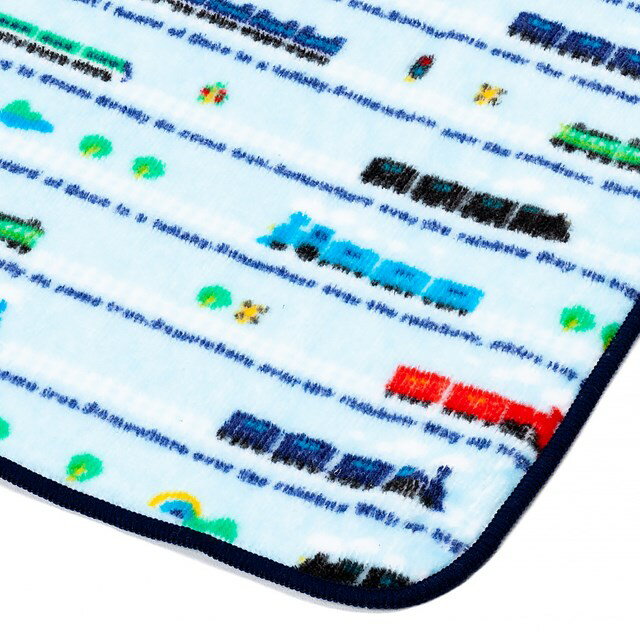 ループタオルカラフル列車で行こう(ループタオルループ付きタオル紐付きタオルハンドタオル保育園幼稚園かわいい今治タオルハンカチおしゃれ男の子)