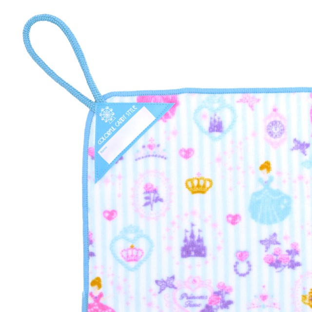 ループタオルお揃い2枚セットプリンセスドレスで彩るパウダールーム(ループタオルループ付きタオル紐付きタオルハンドタオル保育園幼稚園かわいい今治タオルハンカチおしゃれ女の子プリンセス)