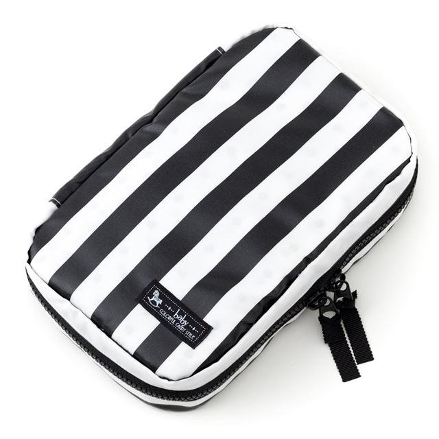 【アウトレット価格】【今だけ！特典付き】アウトレット お食事セット ポーチ wide stripe(broadcloth black) jog