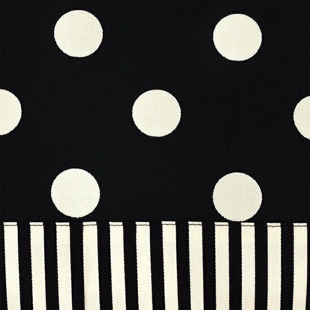 d?corPolkaDotレッスンバッグリバーシブルpolkadotlarge(twill・black)