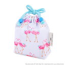 【ゆうパケット配送】 LAURA ASHLEY 巾着 小 コップ袋 Pretty Flamingo 子供用 巾着袋 コップ入れ コップ袋 巾着 コップ入れ 巾着...