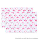 【夏割限定プライス】LAURA ASHLEY ランチョンマット 40cm×60cm 2枚セット Pretty Flamingo 子供用 ナフキン 小学校 幼稚園 給食 ランチクロス テーブル クロス 給食 ランチマット 大判 ラージ 小学生 小学校