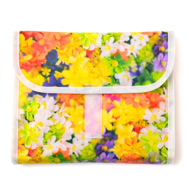 【ゆうパケット配送】 おむつポーチ 三つ折 花柄E 日本製 オムツケース おむつ入れ おむつバッグ 赤ちゃん ベビー 新生児 出産祝い ギフト 女の子 小学校