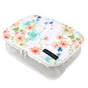 【26h限定12%OFF】【ゆうパケット配送】 トラベルポーチ かわいい 洗面用具 着替え スキンケア Sサイズ 旅行 出張 里帰り キャンプ パステルフローラル jog