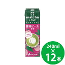 【在庫限り】伊藤園 matcha LOVE NEW YORK 抹茶ピーチラテ 紙パック 240ml×12本 (送料無料) 伊藤園 いとうえん itoen 抹茶ラテ ピーチフレーバー 紙パック