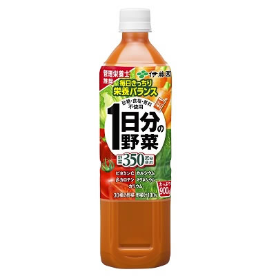 野菜ジュース 1日分の野菜 900gPET×12本入「最安挑戦」伊藤園 ペットボトル 900ml 一日分の野菜