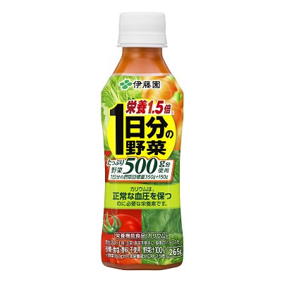 最安挑戦！【伊藤園 栄養1.5倍 1日分の野菜 265ml×24本入 PET】ペットボトル 野菜ジュース 一日分の野菜