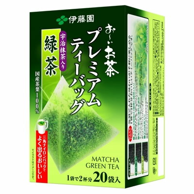 伊藤園 プレミアムティーバッグ 抹茶入り緑茶 20袋 お茶 緑茶 りょくちゃ 通販 ティーパック ※こちらの商品はソフトドリンク類や産直品とは同梱できません。