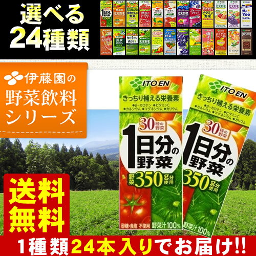 伊藤園 野菜ジュース 200ml×24本入【送料無料 最安挑戦】充実野菜 1日分の野菜 ビタミンフルーツ ...