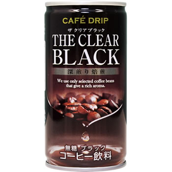 缶コーヒー カフェドリップ ザ・クリアブラック缶 185g×30本入 185ml 珈琲 ブラックコーヒー 缶コーヒー 缶コーヒー 缶コーヒー