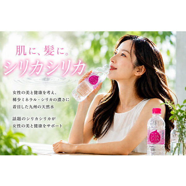 シリカシリカ 500ml×48本 (24本×2ケース) (送料無料) シリカ水 天然水 ミネラルウォーター 美容 シリカ72mg 九州天然水 軟水 ナチュラルミネラルウォーター ccsz-10002344 食彩創庫 サンプル画像3