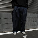 GREI. / PLEATED CRUISER PANT ENZYME WASHED POPLIN MIDNIGHT BLUE 24SS Xʏ퉿iF47,850~(ō)