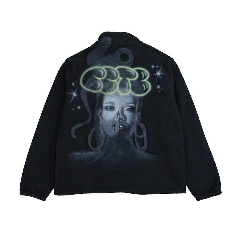 乐天商城 - 【倉庫在庫】CCTB / ROBYN FLEECE JACKET BLACK送料無料