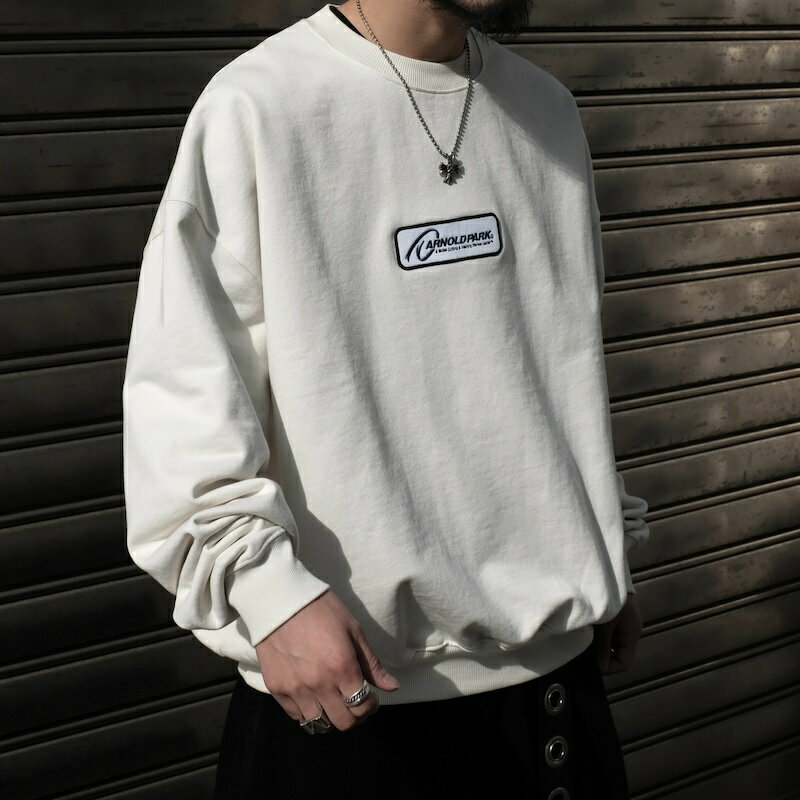 ARNOLD PARK STUDIOS / GLOBAL LEADER LOGO CREW NECK ANTIQUE WHITE 24SS 送料無料当店通常価格：23,100円(税込)