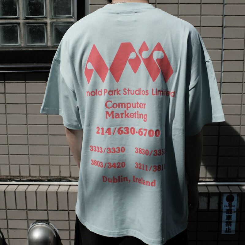 ARNOLD PARK STUDIOS / COMPUTER MARKETING LOGO SHORT SLEEVE 1 ICE BLUE 25SS 送料無料