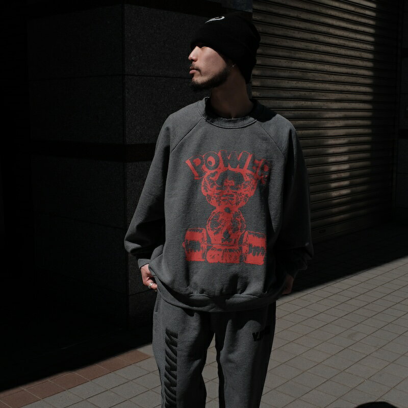 Y,IWO / Strong Raglan Crewnecks GREY 24SS 送料無料 当店通常価格：21,450円(税込)