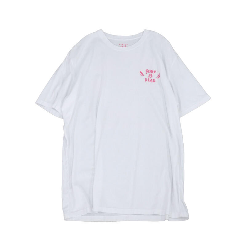 SURF IS DEAD / サーフイズデッド BEACH BOY CLUB T White Tシャツ 半袖 白 ホワイト MENS メンズ LADIES レディース ユニセックス 送料無料　　当店通常価格：8,250円(税込)