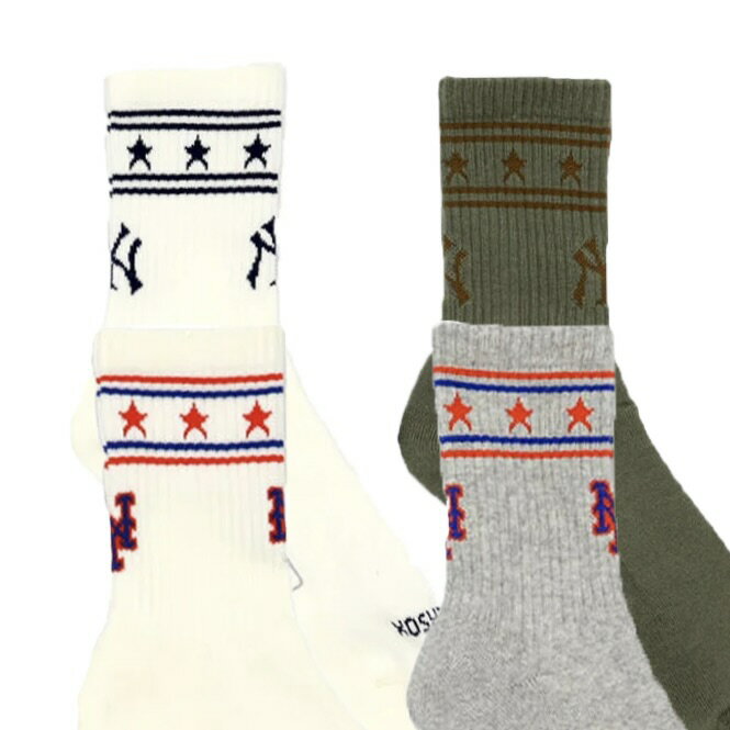 MLB×ROSTER SOX ロスターソックス / MLB-177 MLB CAL SOCKS MENS メンズ 24SS当店通常価格：2,200円(税込)