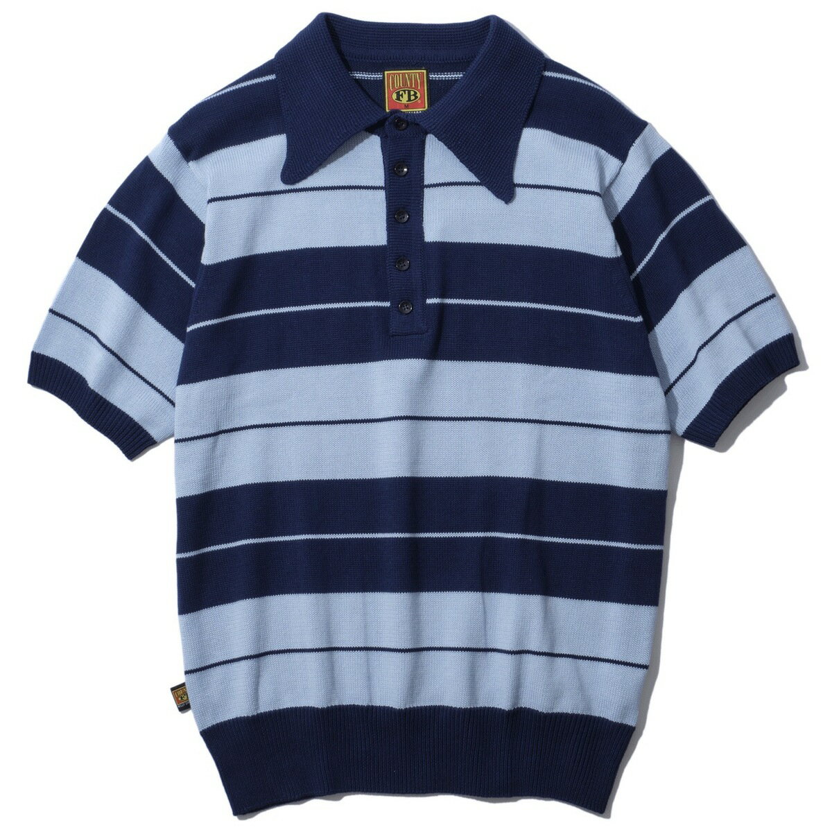 WILLY CHAVARRIA × FB County / CHARIEBOWN STRIPE POLO NAVY 送料無料 国内取扱い当店のみ
