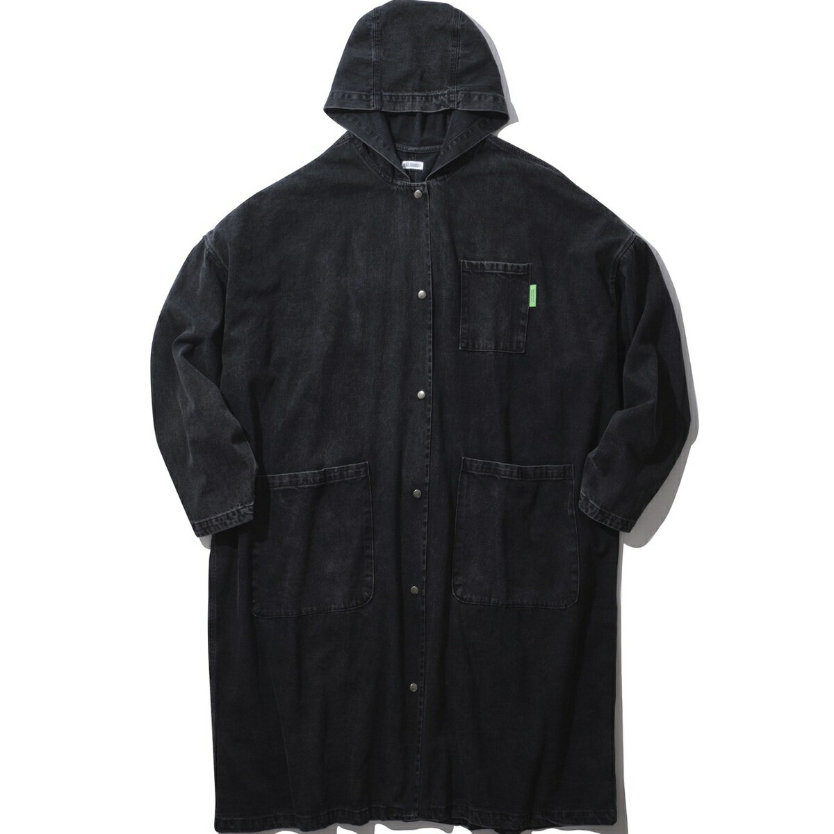 WILLY CHAVARRIA / BIG DADDY HOODED COAT WASHED BLACK送料無料