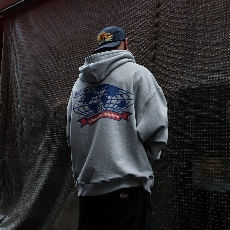 乐天商城 - 【倉庫在庫】EMPORIUM / GLOBAL DISTRIBUTION HOOD GREY MARL 24AW FW 送料無料