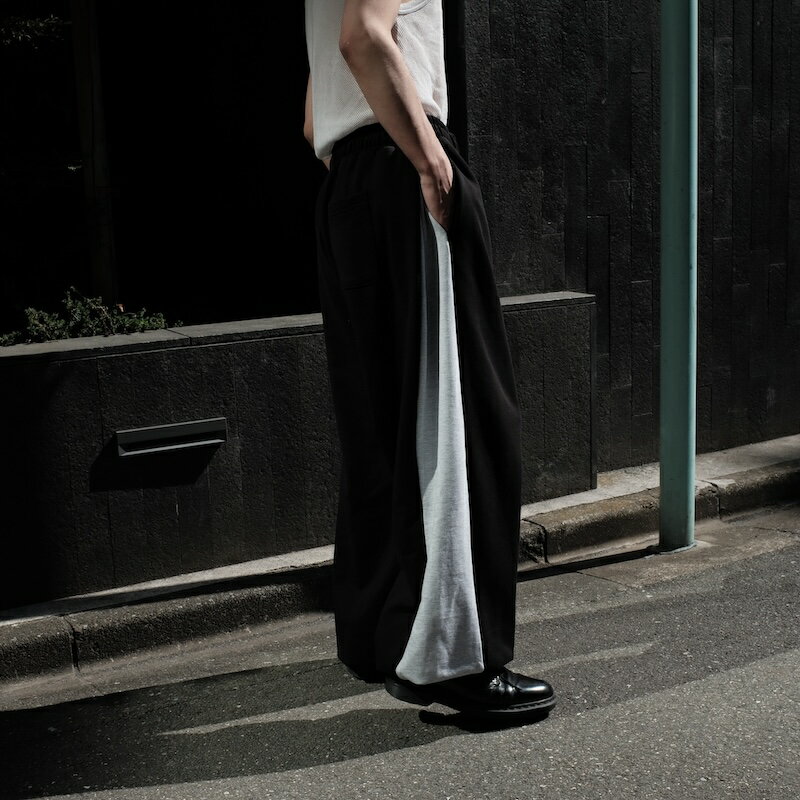 WILLY CHAVARRIA / GODZILLA BACK PANTS WILLY BLACK & HEATHER GRAY 24SS 送料無料当店通常価格：37,950円(税込)