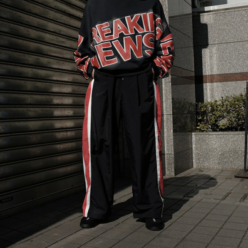 WILLY CHAVARRIA / WINDBREAKER PANTS WILLY DARK NAVY & ROSE RED @@Xʏ퉿iF41,800~(ō)