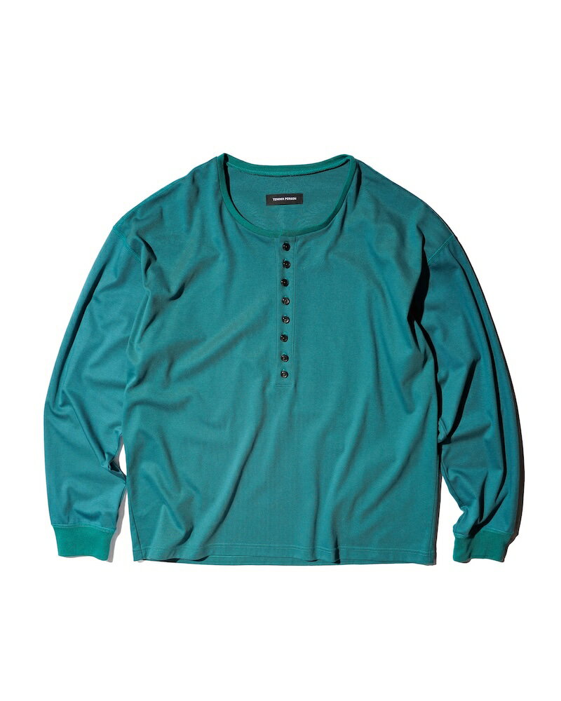 乐天商城 - TENDER PERSON / HENRY NECK LONG TEE GREEN 26SS