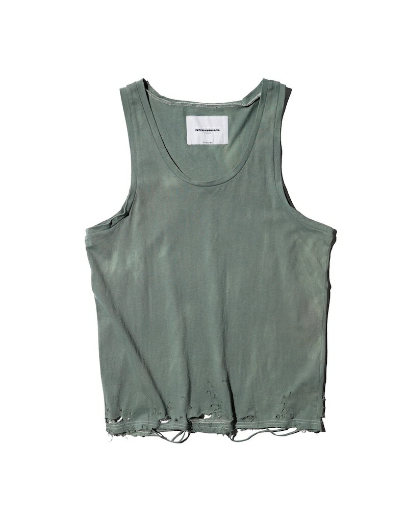 TEPPEI FURUYAMA / HARD CRASH TANK-TOP GREEN 26SS
