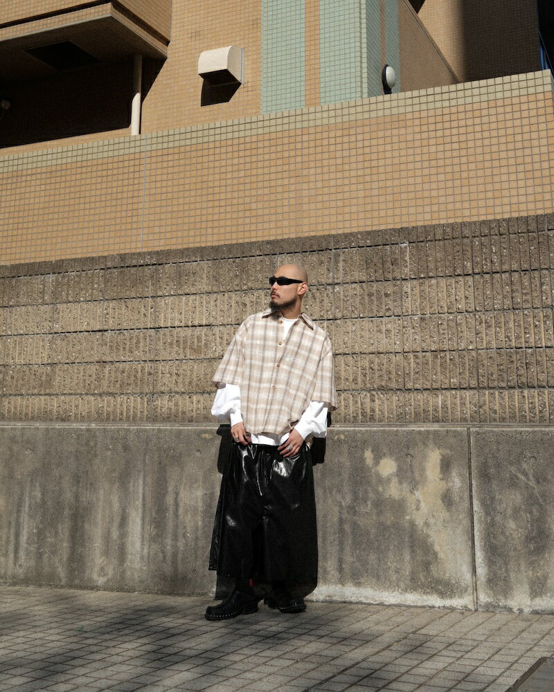 乐天商城 - 1313 SELAH / MANO SHORTSLEEVE SHIRT BEIGE CHECK 26SS