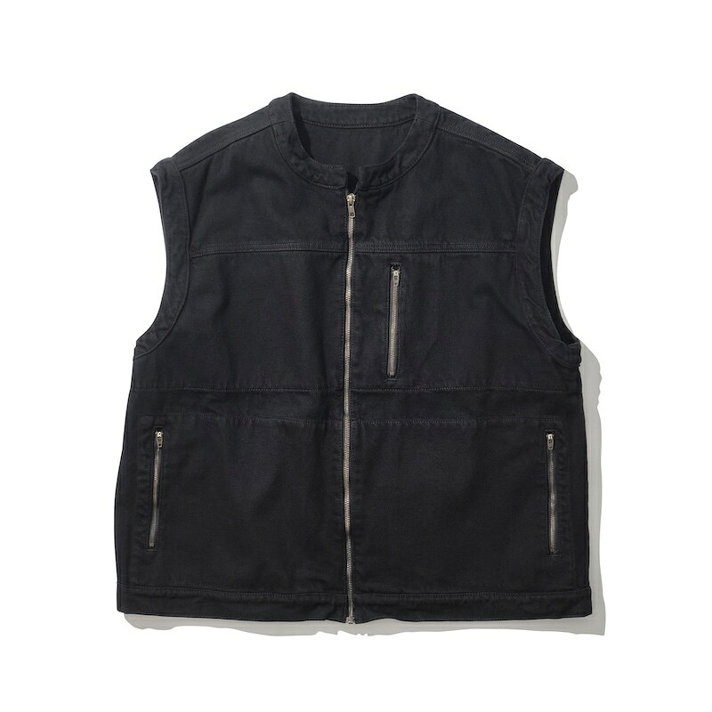 INTODUSK / EXAGGERATED VEST BLACK 25SS 送料無料