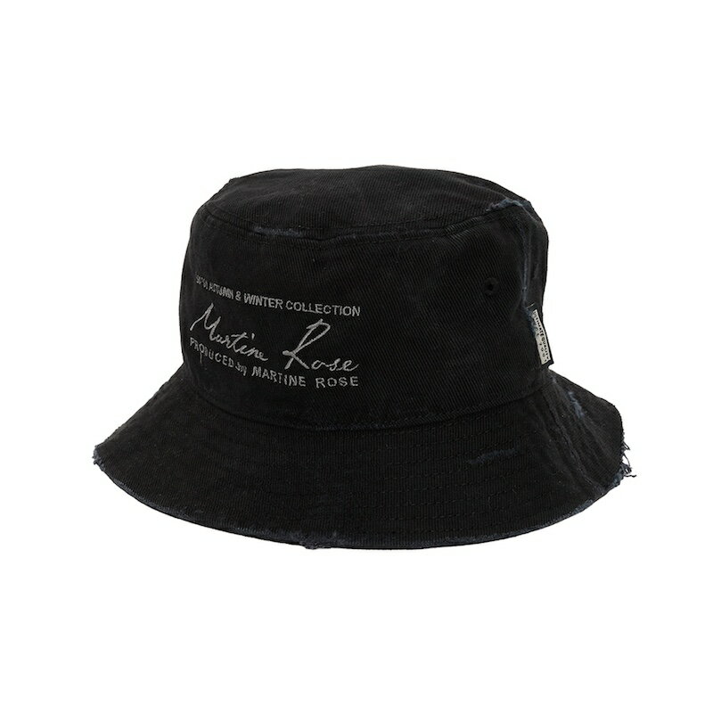乐天商城 - Martine Rose / SIGNATURE BUCKET HAT BLACK WASHED 26SS
