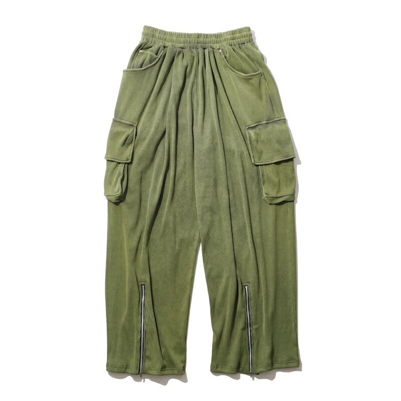 乐天商城 - INTODUSK / CARGO RIBKNIT PANT OLIVE NIGHT ORGANIC 25AW 送料無料