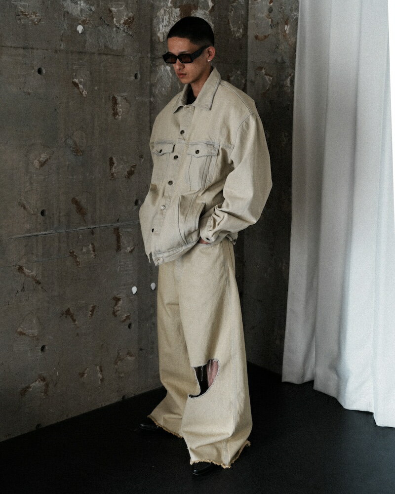 乐天商城 - LU'U DAN / DRIFTER JACKET WHITEWASHED 26SS