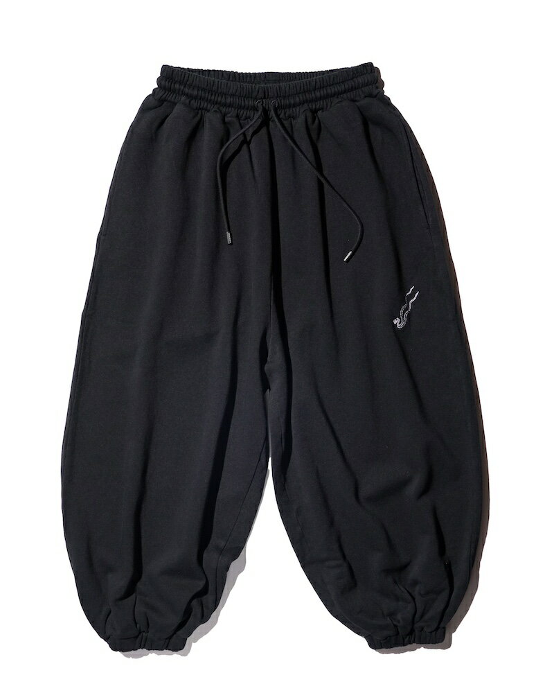 乐天商城 - LU'U DAN / BAGGY BONTAN SWEATPANTS BLACK 26SS