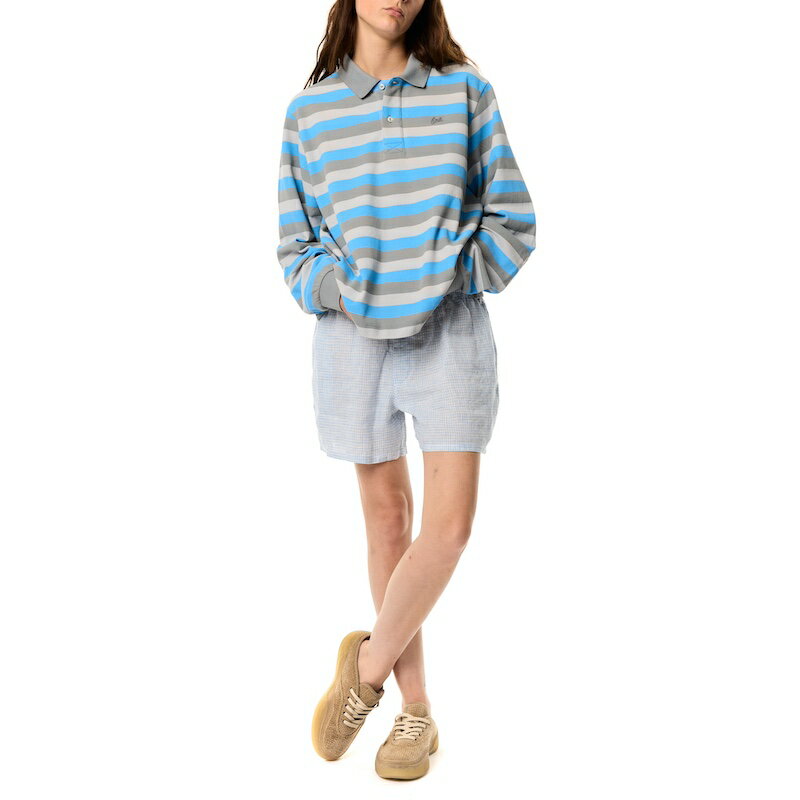 乐天商城 - ERL / UNISEX STRIPED LONG SLEEVE POLO KNIT MULTI