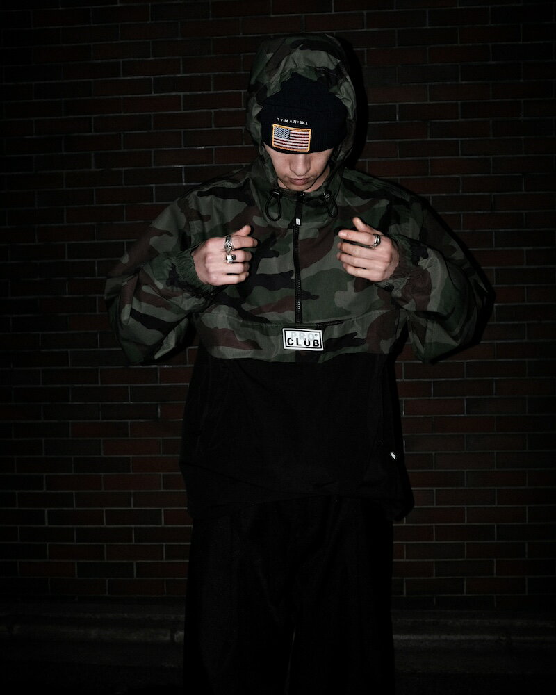 乐天商城 - PRO CLUB / Nylon Hooded Anorak Quarter Zip Jacket