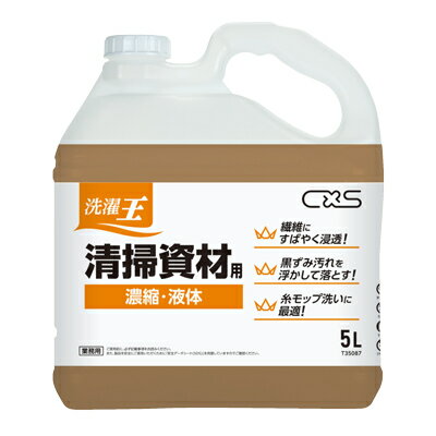 乐天商城 - アウトレット価格 CXS シーバイエス 洗濯王 清掃資材用 濃縮タイプ 5L T35087 在庫処分