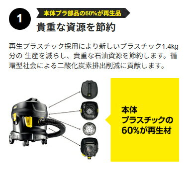 ケルヒャー T 11/1 Classic Re!Plast + HEPAフィルターキット 【セット品】 3.137-...