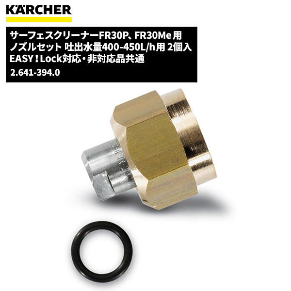 ケルヒャー KARCHER サーフェスクリーナー ノズルセット 吐出水量400-450L/h 2個入 2.641-394.0 [代引不可][単品配送] 1